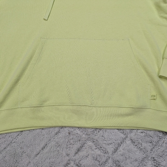 ATM Hoodie Men's XL Green Neon Cotton French Terry Anthony Thomas Melillo Raglan - Picture 3 of 8